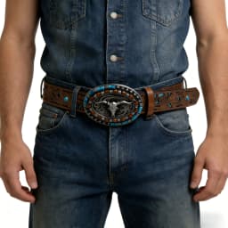 1 Piece of Unisex Belt, Western Cowboy Style, Vintage Fashion, Easy to Match with Jeans, Trendy, Suitable for Daily Use