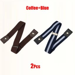 Newest Traceless Invisible Elastic Belt Women's Belts Jeans Pants Men's Elastic Belt Buckle-Free Adjustable Waist Belt No Buckle