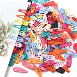 30pcs/lot 30mm Metal Enamel Colorful BB Hair Clips Cute Mini Hair Pins Snap Barrettes For Girls Y2K Hair Clips Hair Accessories