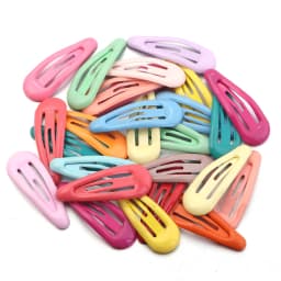 30pcs/lot 30mm Metal Enamel Colorful BB Hair Clips Cute Mini Hair Pins Snap Barrettes For Girls Y2K Hair Clips Hair Accessories