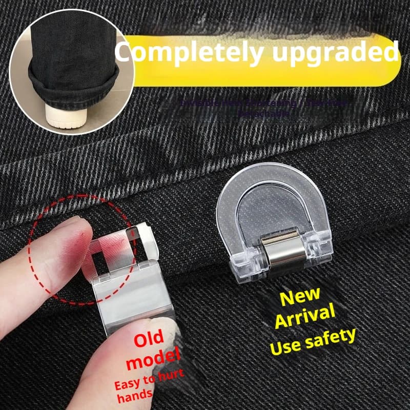 5/10/20/30Pcs Detachable Invisible Leg Shortening Clips Non-slip Pants Acrylic Buckle Edge Clip for Anti-drag Pants Hem Fixing