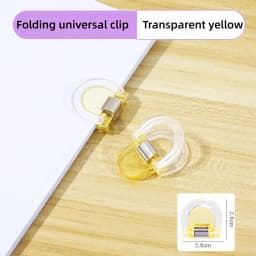 5/10/20/30Pcs Detachable Invisible Leg Shortening Clips Non-slip Pants Acrylic Buckle Edge Clip for Anti-drag Pants Hem Fixing