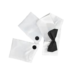 3Pcs/Set Fashion Gentleman Bow Tie Cuffs Set Business Designer Waiter Tuxedo Adjustable Cosplay Outfit for Men