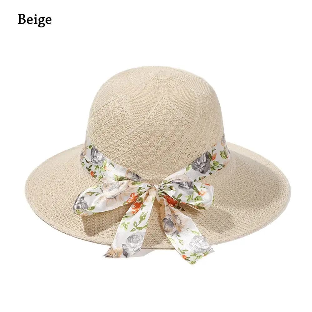 Summer Wide Brim Foldable Portable Straw Hat Sun Visor Cap UV Protection Beach Hat