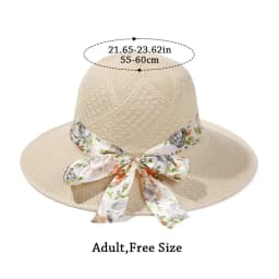 Summer Wide Brim Foldable Portable Straw Hat Sun Visor Cap UV Protection Beach Hat