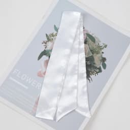 Women Lady Belt Bag Hair Accessories Narrow Short Scarf 100cm Solid Color Silk Rubber Black Bag Ribbon Headbands Choker Streamer