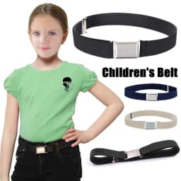 Kids Adjustable Elastic Waist Belt For Boys Girls Stretchable Children's Solid Color Belt Universal Comfort Waistband 2026