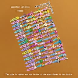 10 styles of random cartoon BB clip hair accessories suitable for daily use