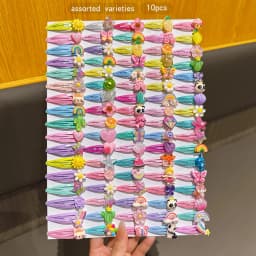 10 styles of random cartoon BB clip hair accessories suitable for daily use