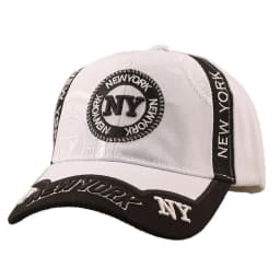 Embroidered Three-Dimensional New York NY Color-Matching Baseball Cap, Suitable for Both Men and Women. Multi-Color Sports Hat.