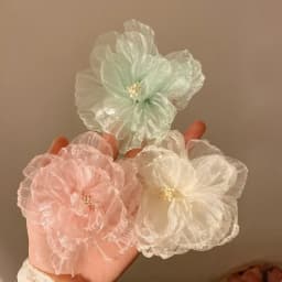 Fashion Hair Stick Holiday style Pink Flowers Hair Clip Side Clip Hair Accessories Hairpin For Women Summer Beach Hairwear