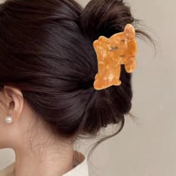Refreshing World Rabbit Hair Claw Cute Bunny Dog Ins Style Acetate Strong Hair Claw Clips Hair Accessories for Women Girls