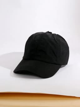Quick Dry Baseball Cap Men Women Breathable Mesh Sun Hat Adjustable Lightweight UV Protection Black Summer Outdoor Sports Cap