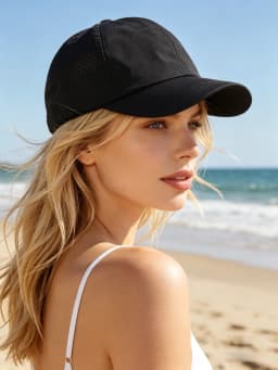 Quick Dry Baseball Cap Men Women Breathable Mesh Sun Hat Adjustable Lightweight UV Protection Black Summer Outdoor Sports Cap
