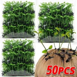 Creative Funny Little Bean Sprouts Grass Hair Clips for Girls Fashion Green Grass Bean Sprout Hairpins Plant Hair Accessories