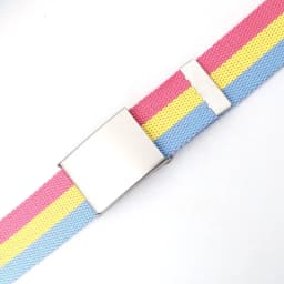 3.8X120cm Simple Design Stripe Rainbow Style Male and Female Students Youth Casual Canvas Jeans Women Belt Clothing Accessories
