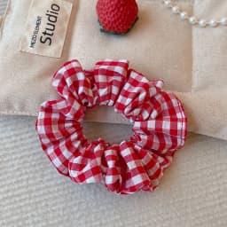 2026 New Christmas Red Color Hair Scrunchies For Women Girls Fashion High Elasticity No Hurt Hair Elastics New Year Accessories