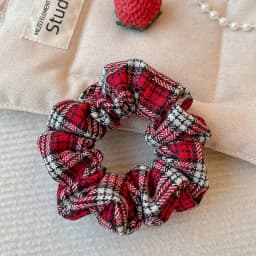 2026 New Christmas Red Color Hair Scrunchies For Women Girls Fashion High Elasticity No Hurt Hair Elastics New Year Accessories