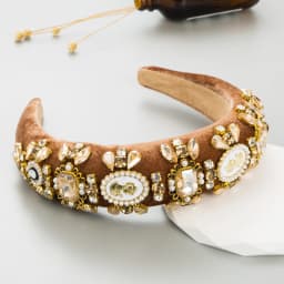 Vintage Cameo Portrait Headband Baroque Crystal Pearl Hairband Luxury Royal Headpiece Antique Style Hair Accessories