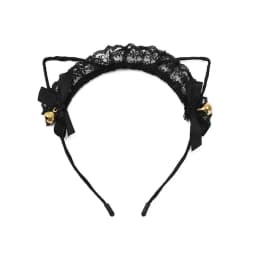 Adult Teens Masquerade Lace Cat Ear Headband Hair Accessories Fancy Dress Hairband Cosplay Headwear