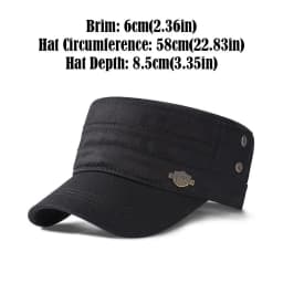 Casual Cotton Flat Top Cap Adjustable Sunshade Men's Peaked Hat Golf Caps Four Seasons