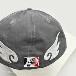 Korean Flat Eave Wing Patched Letters Baseball Hats Sunshade New Men Women Street Versatile Personal Fashion Peaked Caps Retro