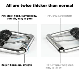 Double Grommet Belt Plus Size 100CM to 170CM Nylon Prong Belts for Women Men