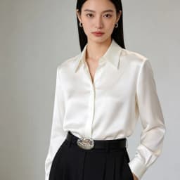 New stylish niche-design minimalist oval leather buckle a sophisticated commuter belt that pairs perfectly with jeans