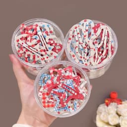 6pcs Candy Cream Color Children's Water Drop Square Hair Clips Baby Bangs Clips Hairpins Girls' Hair Accessories Clips