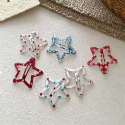 6pcs Candy Cream Color Children's Water Drop Square Hair Clips Baby Bangs Clips Hairpins Girls' Hair Accessories Clips