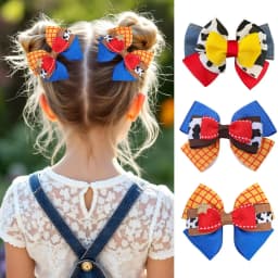 1/2pcs Girl Hair Clip Cute Fabric Bow Hair Clip Ponytail Hairstyle Decoration Sweet Children's Hair Accessory Side Clip