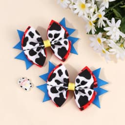 1/2pcs Girl Hair Clip Cute Fabric Bow Hair Clip Ponytail Hairstyle Decoration Sweet Children's Hair Accessory Side Clip