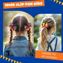 1/2pcs Girl Hair Clip Cute Fabric Bow Hair Clip Ponytail Hairstyle Decoration Sweet Children's Hair Accessory Side Clip