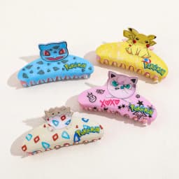 4PCS "Pokémon" cartoon character hair clips, multi-functional hair accessories hair claws