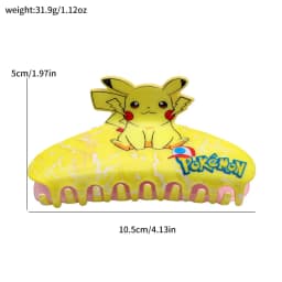 4PCS "Pokémon" cartoon character hair clips, multi-functional hair accessories hair claws