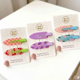 6Pcs/Set Acrylic Sakura Pink Seamless Hair Clip Women No Bend Bangs Clip Duckbill Clip Hairpins Hair Accessories for Women Girls