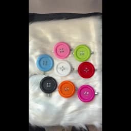 Harajuku Y2K Styles Button Hair Clips Cute Girls Hair Clip 6cm Plastic Button Barettes Clips Party Hair Subcultural Decoration