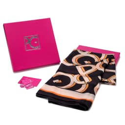 PG PATSY GARIS High Fashion Style Women's Silk Scarf Unique Pattern Designs Gift for Women Niche Style Silk Scarf