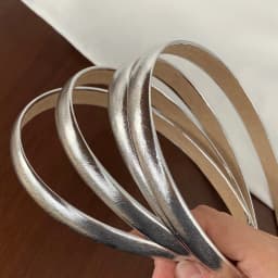 1PC Korean Minimalist Silver Thin Headband, Heighten Cranial Top Fashion Daily Versatile Women Trendy Hair Accessories