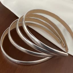 1PC Korean Minimalist Silver Thin Headband, Heighten Cranial Top Fashion Daily Versatile Women Trendy Hair Accessories