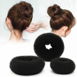 14CM Large Donut Fluffy Ball Princess Hairstyle Personalized Multifu Headwear Salon Styling Tool Women's Accessories Scrunchie