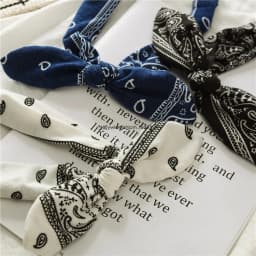 1pcPaisley Print Bow Headbands for Women, Elastic Bandana Style Turban Hairbands, Boho Casual Hair Accessories