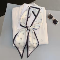Paisley Print Skinny Scarf For Women Luxury HairBand Soft Stain Silk Ribbon Tie Neck Bag Scarf Fashion Wrist Belt Neckerchief
