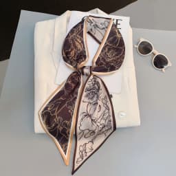 Paisley Print Skinny Scarf For Women Luxury HairBand Soft Stain Silk Ribbon Tie Neck Bag Scarf Fashion Wrist Belt Neckerchief