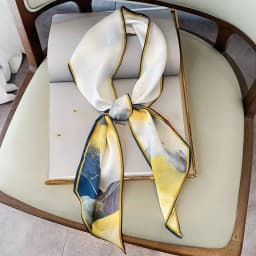 Paisley Print Skinny Scarf For Women Luxury HairBand Soft Stain Silk Ribbon Tie Neck Bag Scarf Fashion Wrist Belt Neckerchief