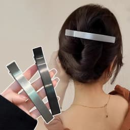 Minimalist Metal Duckbill Hair Clips Non-Slip Alligator Hair Barrettes Elegant Metal Hair Accessories for Women Updo Hairstyles 