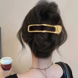 Minimalist Metal Duckbill Hair Clips Non-Slip Alligator Hair Barrettes Elegant Metal Hair Accessories for Women Updo Hairstyles 