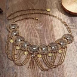 Belt Vintage Belly Dance Scarf Tassel Creative Waist Chain Bohemia Ethnic Belly Chain Dress Accessories