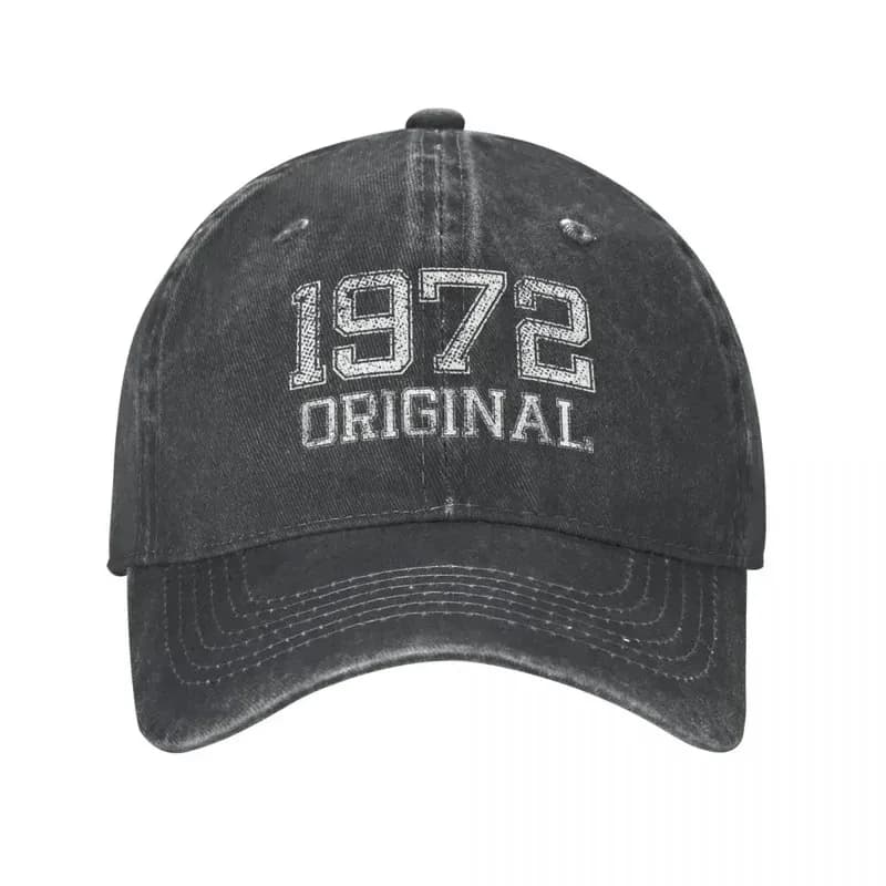Made In 1972 Original Vintage Unisex Style Baseball Cap Dad Father 50 Years Old Distressed Caps Hat Vintage Snapback Hat
