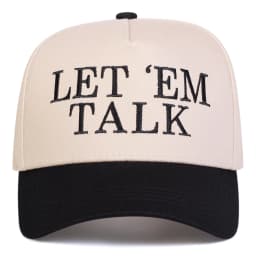 Unisex LET EM TALK Embroidery Baseball Caps Spring Autumn Outdoor Adjustable Casual Hats Sunscreen Hat Sports Cap